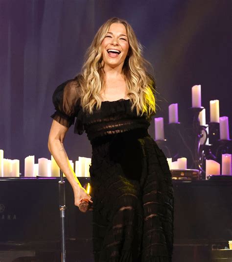 LeAnn Rimes Stuns in a Sheer Dress At Her Holiday Concert