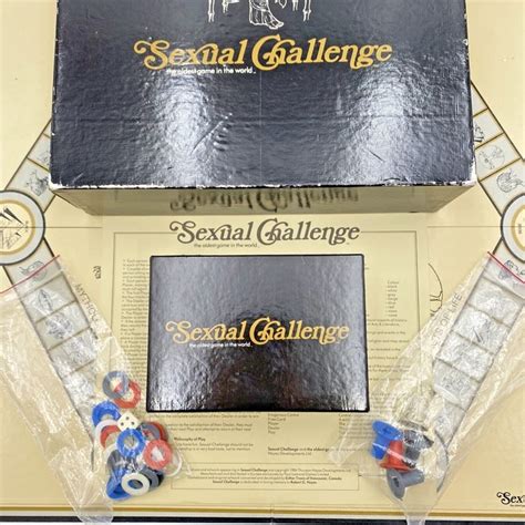 vintage board game sexual challenge  rare  complete adult trivia