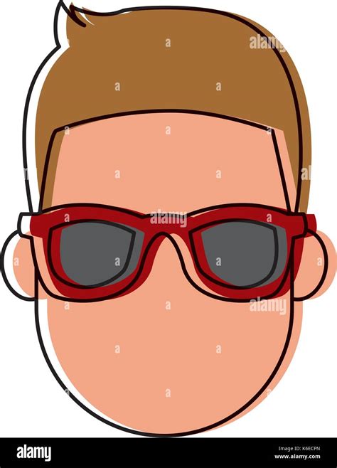 Young man cartoon with sunglasses Stock Vector Image & Art - Alamy