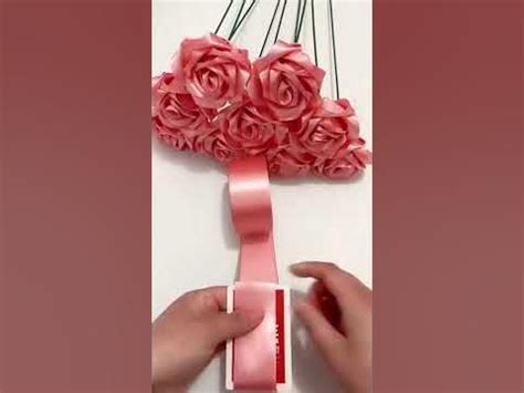 Как сделать розу из ленты? | Happy birthday bouquet, Birthday bouquet ...