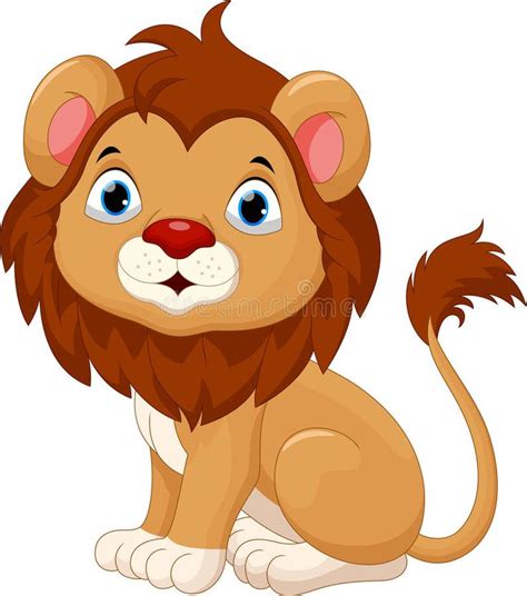 Adorable Baby Lion Cartoon Illustration