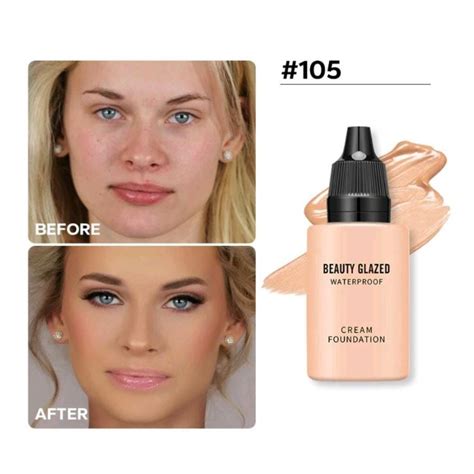 Base Com Efeito Glow - BASE LIQUIDA EFEITO GLOW COR 105 WARM BEIGE 16ML BEAUTY GLAZED | Shopee ...