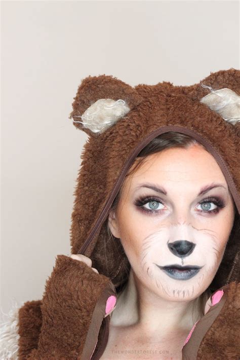 Cute Bear Makeup Tutorial for Halloween - Wonder Forest