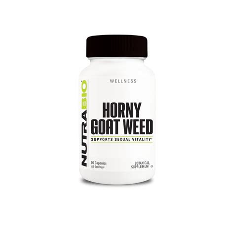 Nutrabio – Horny Goat Weed 500mg 90 Vegetable Capsules – Nutrition