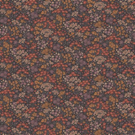 Ditsy Daisies by Crown - Brown - Wallpaper : Wallpaper Direct