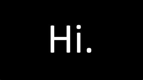 Hi. - YouTube