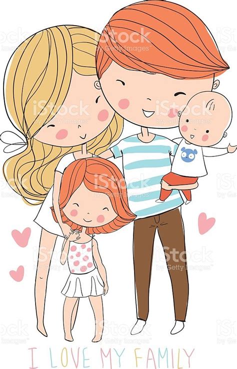 family picture drawing cartoon - Joette Mahan