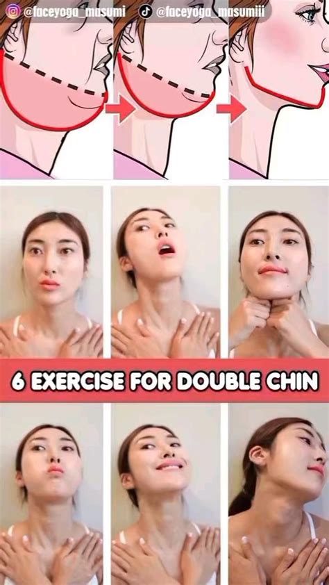 Double Chin Exercise | Double chin exercises, Chin exercises, Face yoga ...