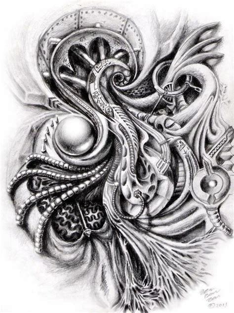Biomech Tattoo, Biomechanical Tattoo Design, 4 Tattoo, Tattoo Flash ...
