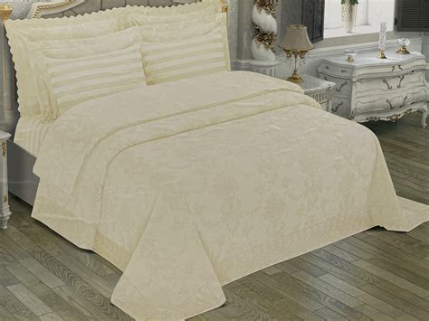 ᐉ Набор Maison D'or Bernelle покрывало/постель 260х260 см Krem (CN18733)