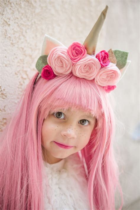 Cute Homemade Pink Unicorn Costume for Girls - Costume Yeti