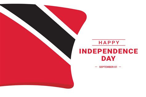 Trinidad and Tobago Independence Day 10997150 Vector Art at Vecteezy