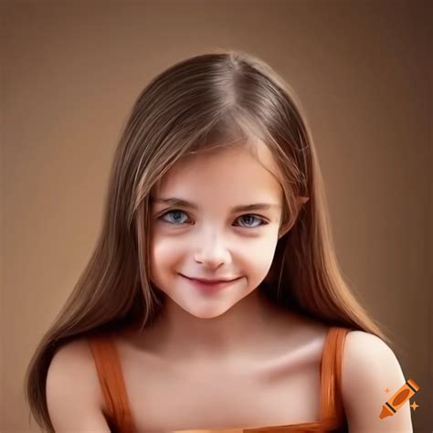 Portrait of a joyful girl with captivating eyes on Craiyon