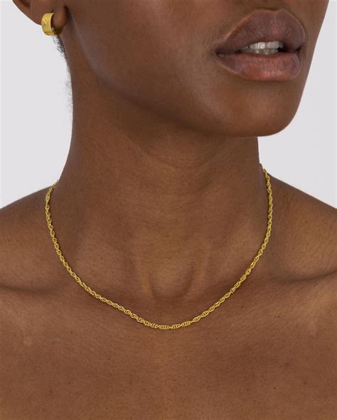 Sterling Silver Multi Link Twisted Chain Necklace - Poetry Clothing Store