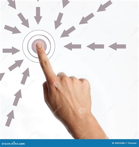press  button stock photo image  global hand computer