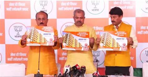 delhi mcd election  news bjp releases manifesto  mcd polls