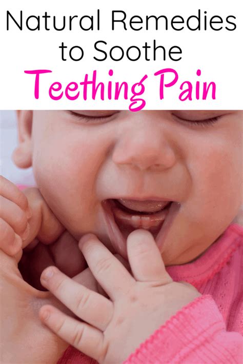 7 Natural Remedies to Soothe Teething Pain - Dresses and Dinosaurs