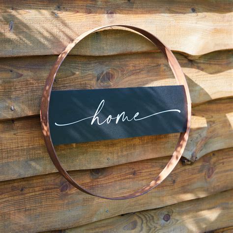 Home Rustic Metal Sign | Farmhouse Décor