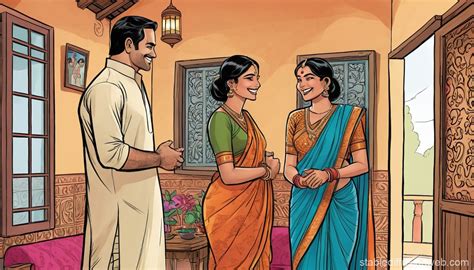 husband  wife  indian village room stable diffusion