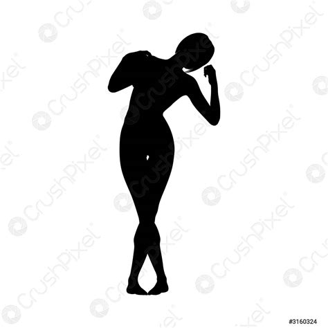 Naked sexy girls silhouette - stock vector 3160324 | Crushpixel