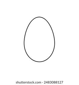 egg clip art oval shape simple stock vector royalty