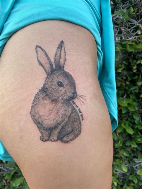 bunny tattoo | Bunny tattoos, Tattoos, Animal tattoo