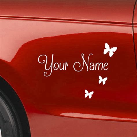 Car Name Stickers