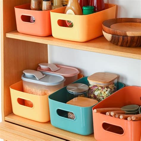 Kitchen Storage Organizer Box Portable Desk Storage Box Storage Basket Organizer Pantry | Lazada PH