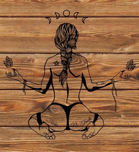 PNG SVG File Wiccan Witch Wicca Sexy Naked Woman - Etsy Canada