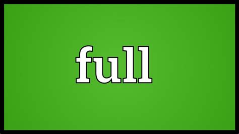 Full Meaning - YouTube