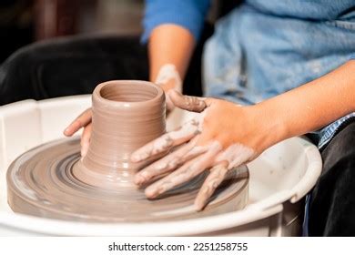 Earthenware Art Sculpting Clay Ceramics Being Stock Photo 2251258755 ...