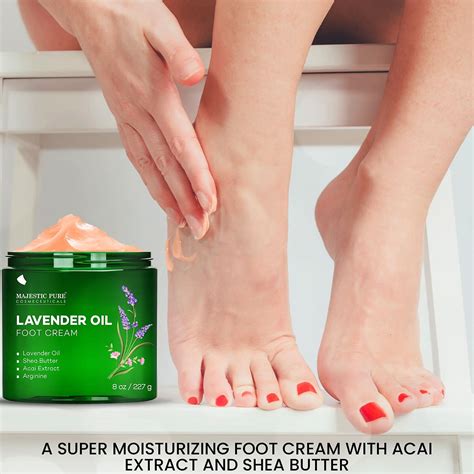 Buy MAJESTIC PURE Lavender Oil Foot Cream, Warming Cream - Calluses