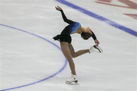 Minsk, Belarus â€“October 19, 2019: Figure Skater Ekaterina Ryabova ...