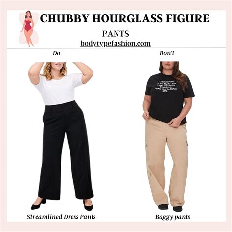 Pants Guide for Chubby Hourglass - Fashion for Your Body Type
