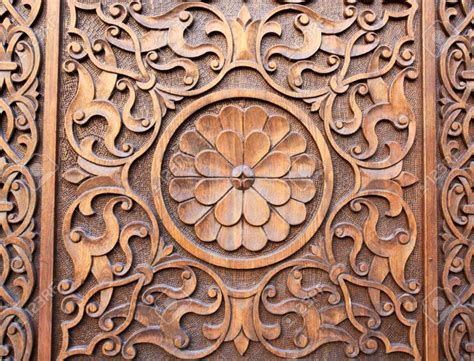 Islamic Persian design consisting stars and flowers, carved on.. | Old ...