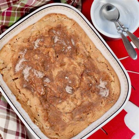 Baked Apple Pudding Recipe | Homemade & Yummy