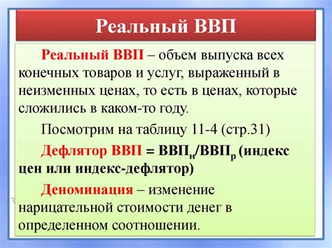 Номинальный и реальный ВВП - презентация онлайн