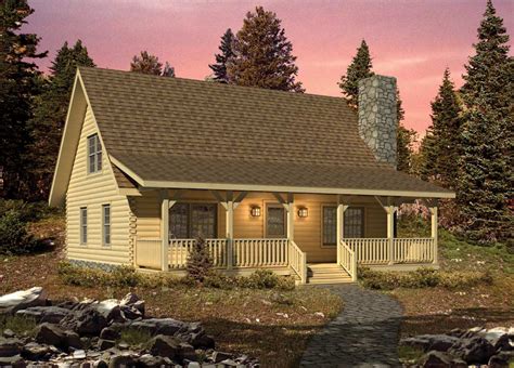 Valley View II Log Cabin Plan by Timberhaven Log & Timber Homes