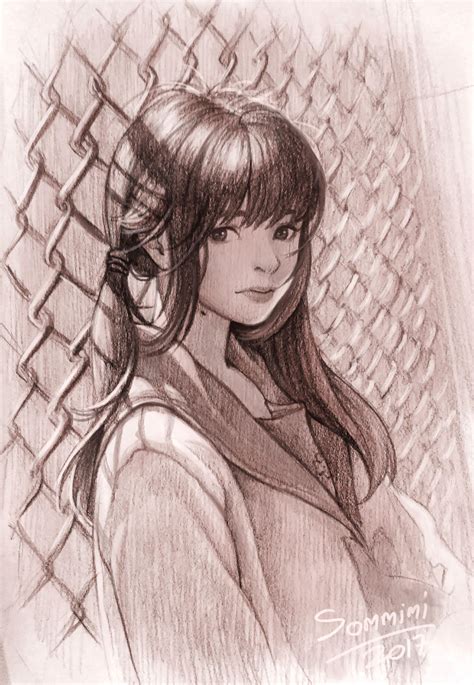 Girl drawing by sommimi on DeviantArt