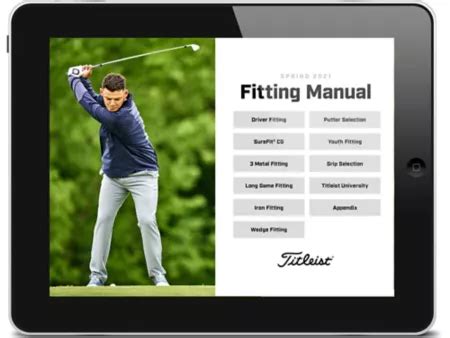 Titleist Golf Club Fitting | Manuals, Charts & Resources