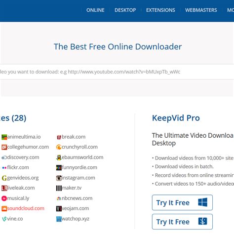 KeepVid Alternatives and Similar Software - AlternativeTo.net