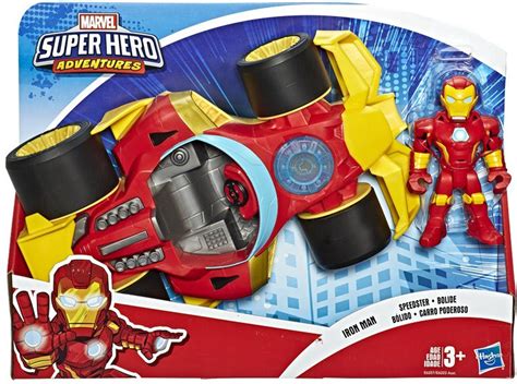 Marvel Playskool Heroes Super Hero Adventures Iron Man Speedster 5 ...