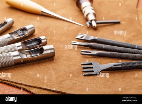 Handmade Leather craft tool Stock Photo - Alamy