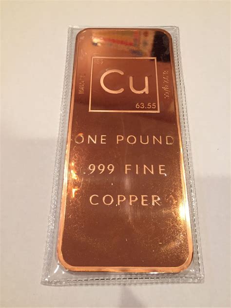 One Pound Copper Bullion