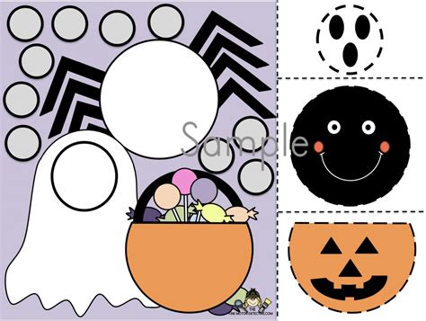 FREE Halloween Cut and Paste Printable! - The Fine Motor Detective