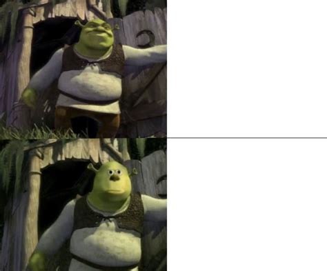 Shocked Shrek Face Swap Blank Template - Imgflip