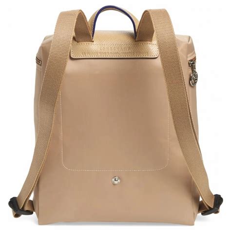 longchamp le pliage club backpack beige  anniversary edition women