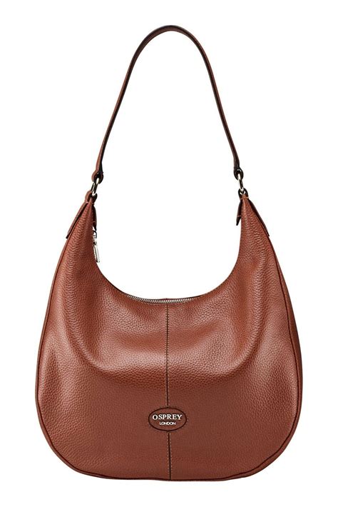 Our perfect design OSPREY LONDON Grainy Hide Leather Rita Hobo Bag Tan ...