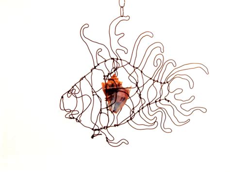 LaVern David Thompson Art Studio: Wire Sculpture Fish Art