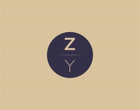 ZY letter modern elegant logo design vector images 19149186 Vector Art ...